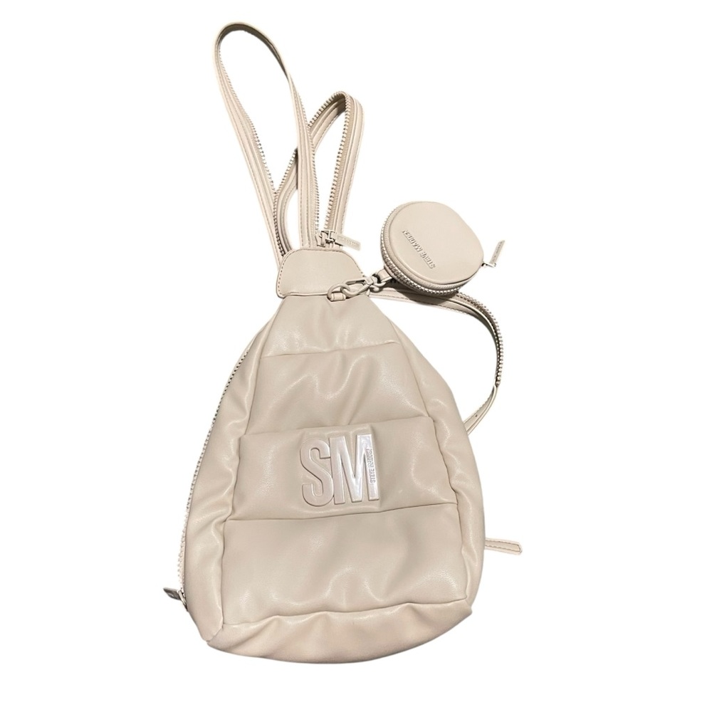Steve Madden BJayaa Beige‎ Convertible Sling Backpack Crossbody